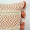 American Art Décor™ Handwoven Orange Peach Boho Moroccan Decorative Throw Pillow